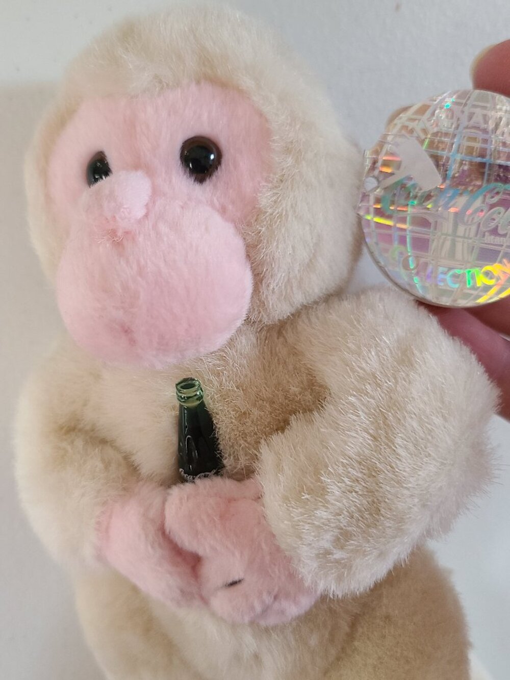 Coca Cola Monkey Plush & Bean Bag Soda Can Collectible Vintage 90's - Picture 2 of 11
